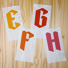 GOTHIC UPPERCASE ALPHABET quilt block patterns