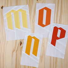 GOTHIC UPPERCASE ALPHABET quilt block patterns