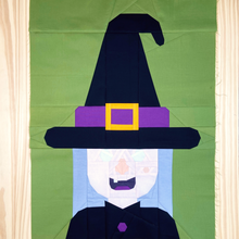 WITCH quilt block pattern