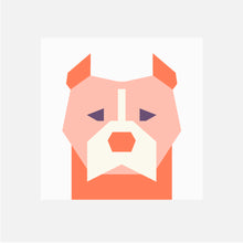 AMERICAN PIT BULL TERRIER quilt block pattern