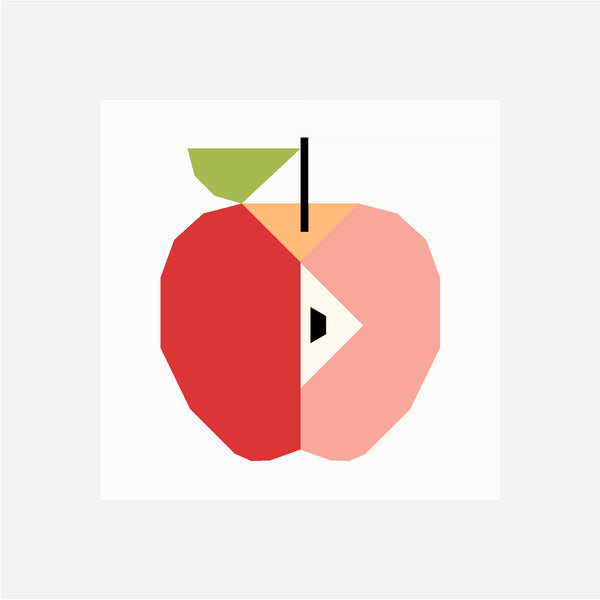 APPLE quilt block pattern