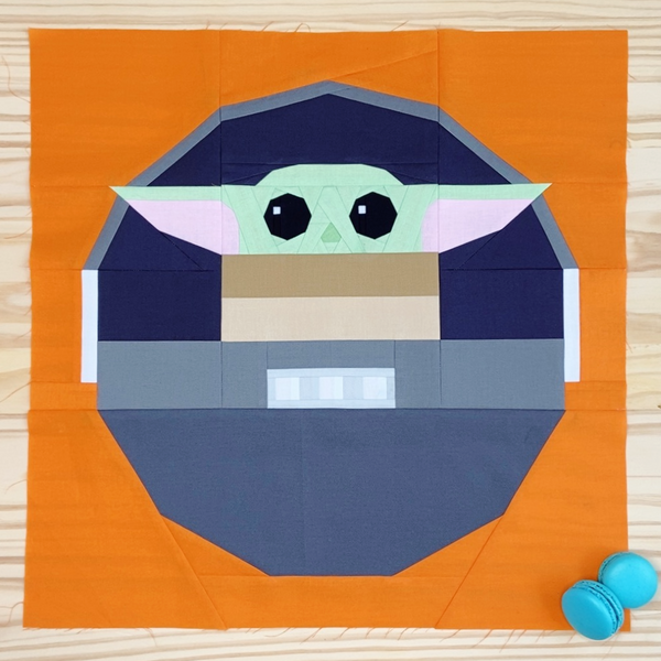 BABY YODA mini quilt pattern