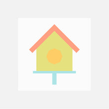 BIRD HOUSE quilt block pattern