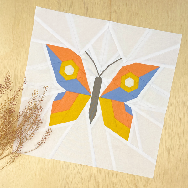 BORBOLETA quilt block pattern