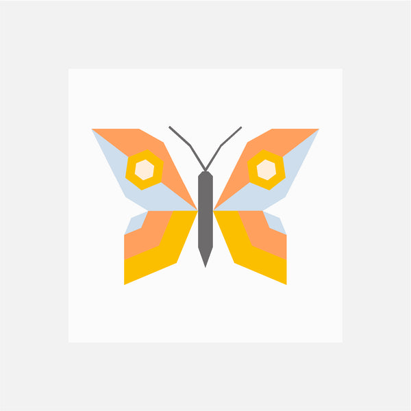 BORBOLETA quilt block pattern