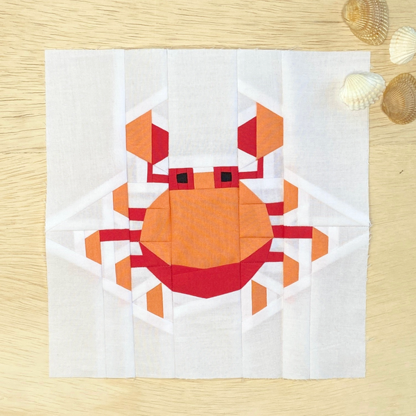 CRAB quilt block pattern