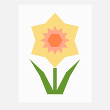 DAFFODIL quilt block pattern