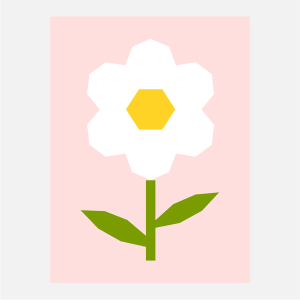 DAISY quilt block pattern