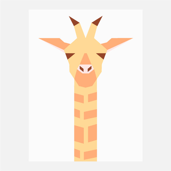 GIRAFFE quilt block pattern