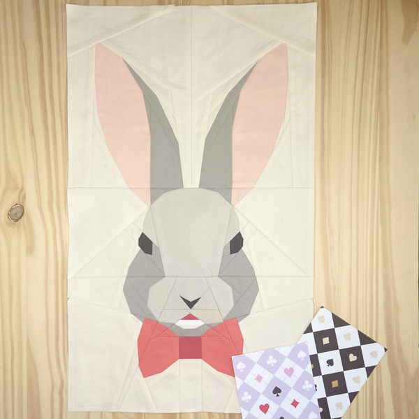 WONDERLAND HOPPER quilt block pattern