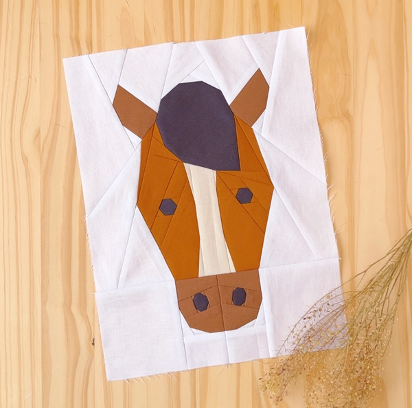 HORSE quilt block pattern