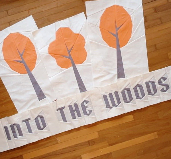 INTO THE ENCHANTING WOODS quilt block pattern