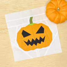 JACK O' LANTERN quilt block pattern