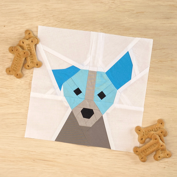 JACK RUSSELL TERRIER quilt block pattern