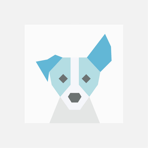 JACK RUSSELL TERRIER quilt block pattern
