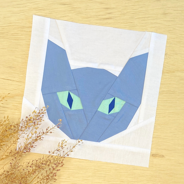 KITTY CAT quilt block pattern