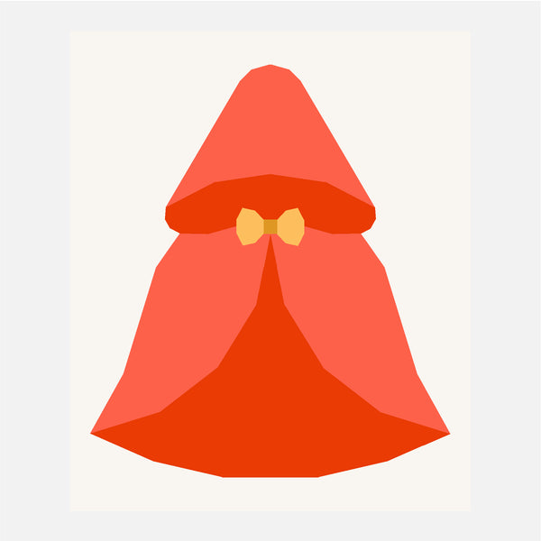 LITTLE RED'S RUBY CAPE quilt block pattern