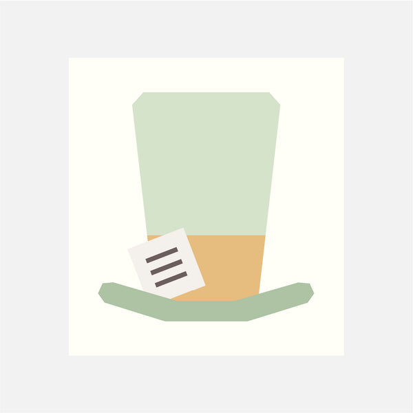 MAD HATTER'S MAGIC quilt block pattern
