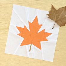 MAPLE LEAF quilt block pattern