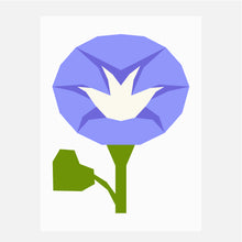 MORNING GLORY quilt block pattern