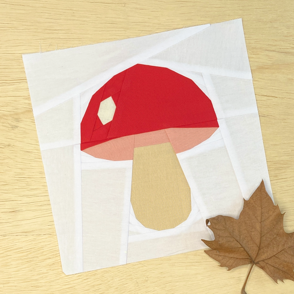 MUSHROOM quilt block pattern