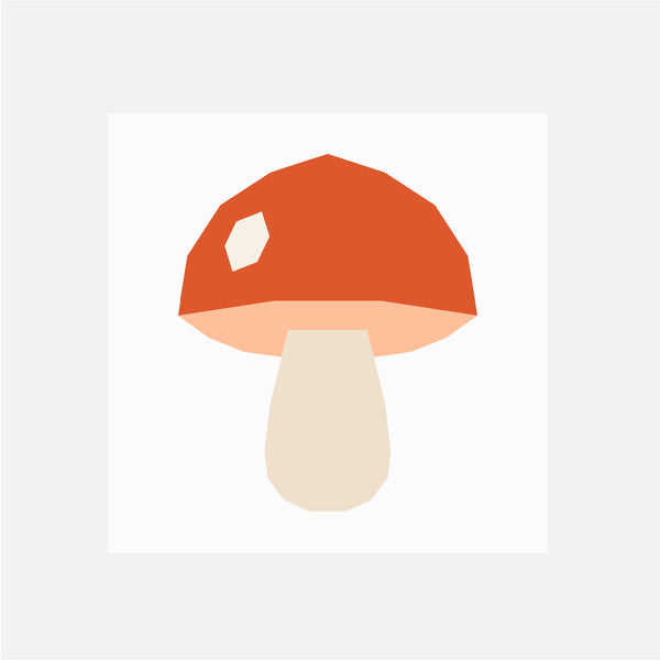 MUSHROOM quilt block pattern