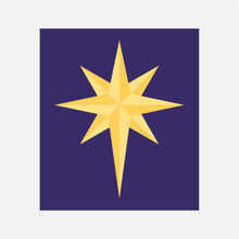NORTH STAR quilt block pattern