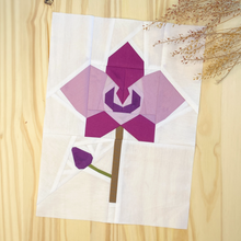 ORCHID quilt block pattern