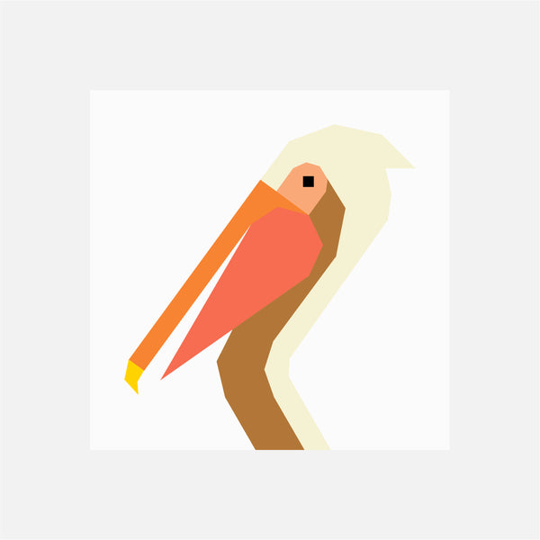 PELICAN quilt block pattern