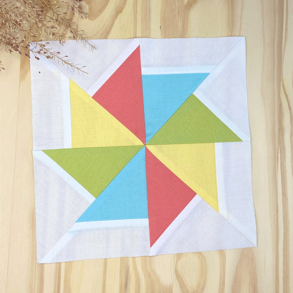 PINWHEEL quilt block pattern