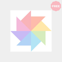 PINWHEEL quilt block pattern