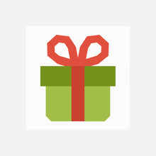 PRESENT quilt block pattern