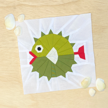 PUFFERFISH quilt block pattern