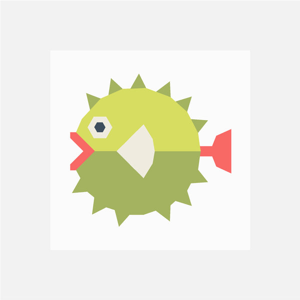 PUFFERFISH quilt block pattern