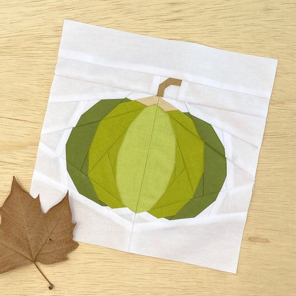 PUMPKIN quilt block pattern