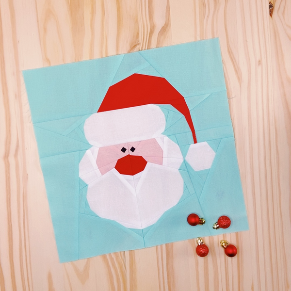 SANTA CLAUS quilt block pattern