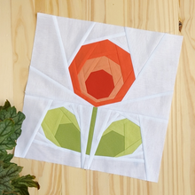 SCANDI FLOWER I quilt block pattern