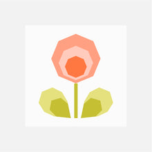SCANDI FLOWER I quilt block pattern