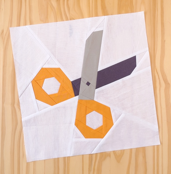 SCISSORS quilt block pattern