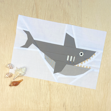 SHARK quilt block pattern