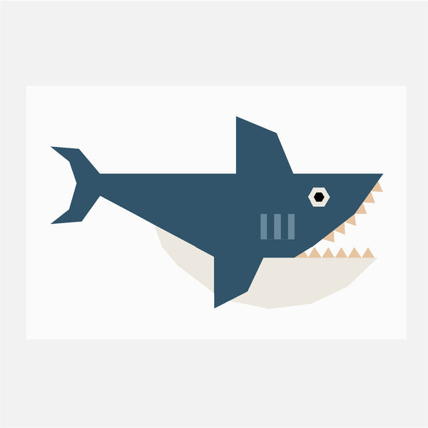 SHARK quilt block pattern