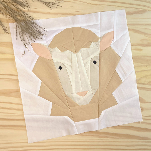 SHEEP quilt block pattern