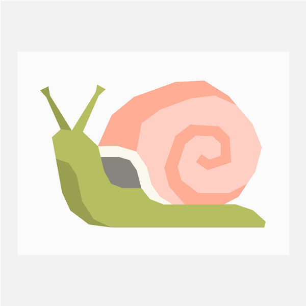 SNAIL quilt block pattern