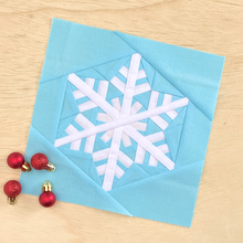 SNOWFLAKE I quilt block pattern