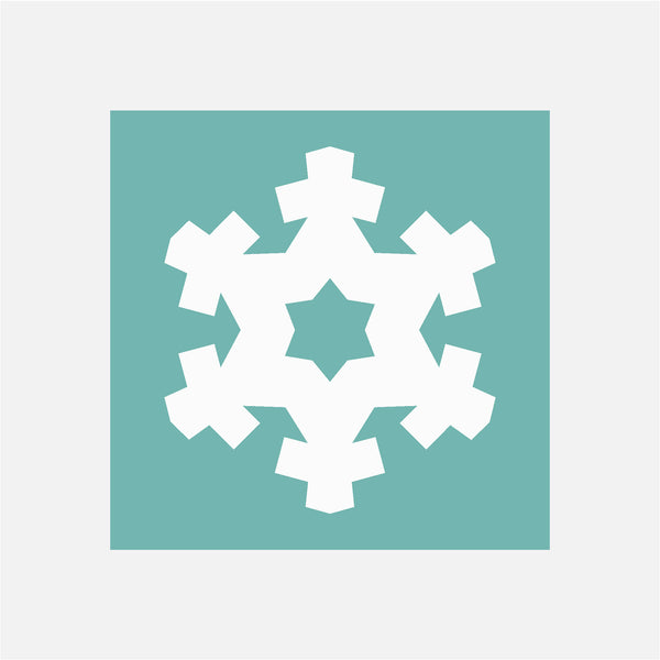SNOWFLAKE II quilt block pattern