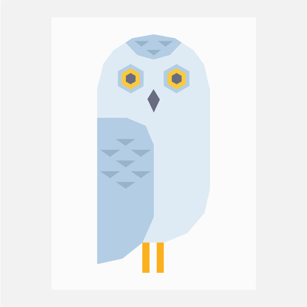 SNOWY OWL quilt block pattern