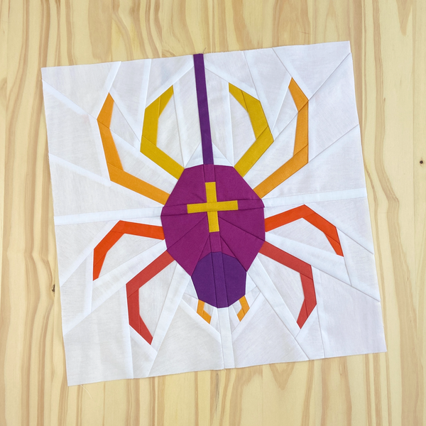 SPIDER quilt block pattern