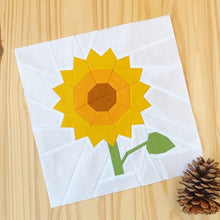 SUNFLOWER quilt block pattern
