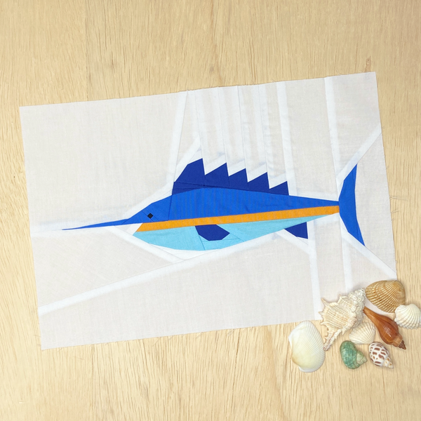 SWORDFISH quilt block pattern