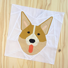 WELSH CORGI quilt block pattern